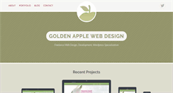 Desktop Screenshot of goldenapplewebdesign.com
