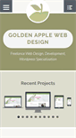 Mobile Screenshot of goldenapplewebdesign.com