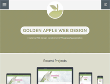 Tablet Screenshot of goldenapplewebdesign.com
